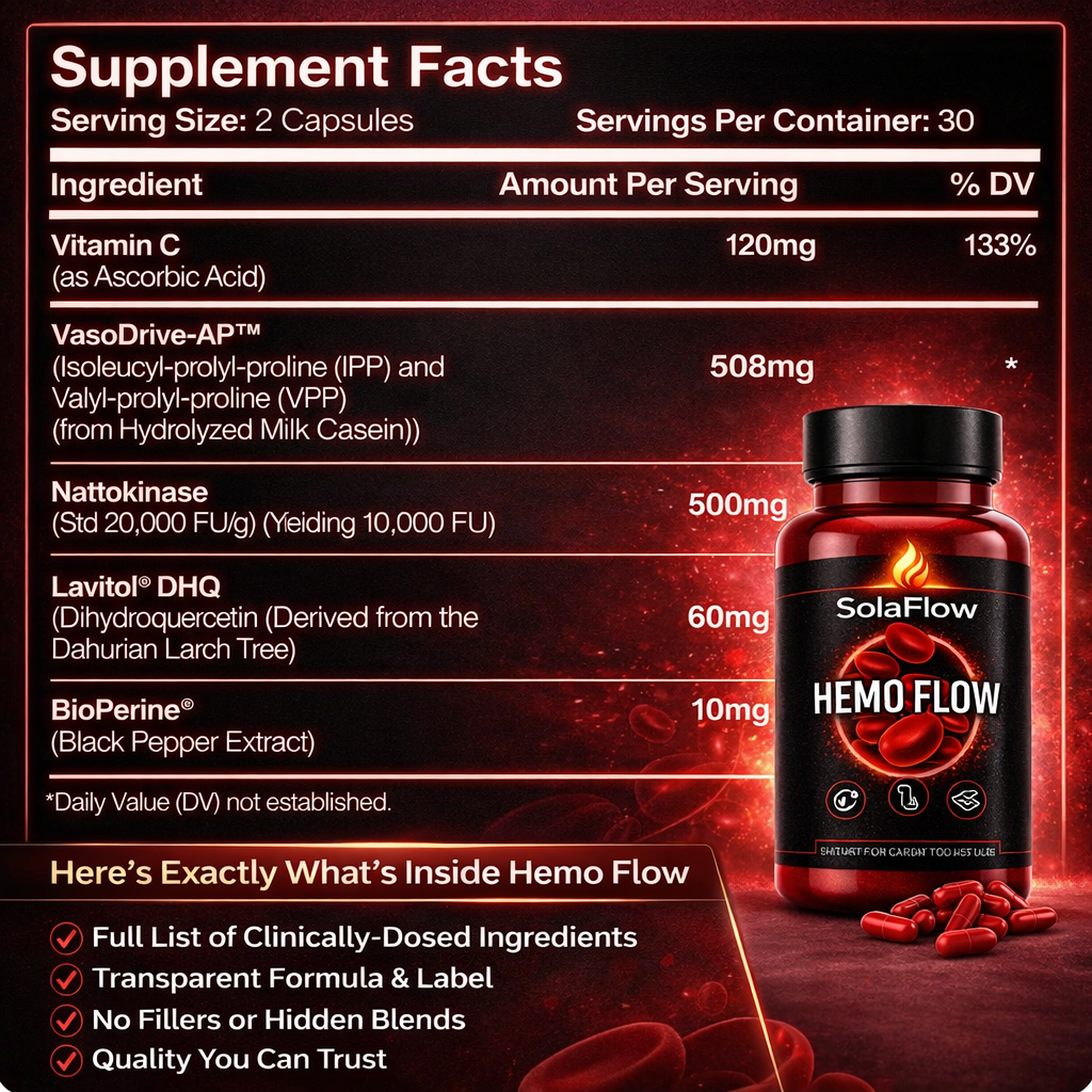 Ascendant Hemo Flow - Blood Pressure & Circulation Support (60 Capsules)